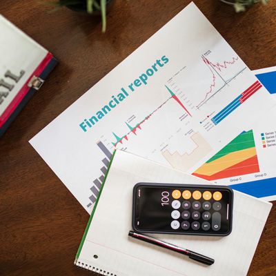 Financial data visualization detail