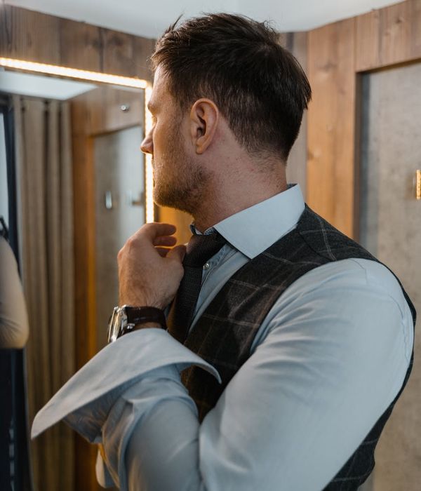 Man with professional appearance in business attire