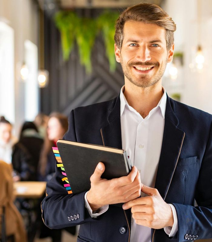 Modern business office environment